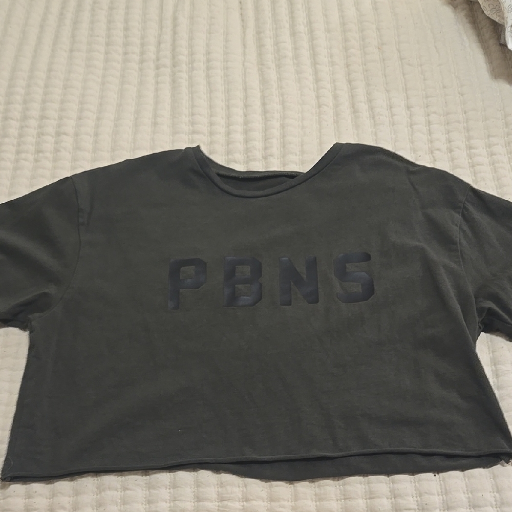 Dark Green PBNS Cropped T-Shirt
